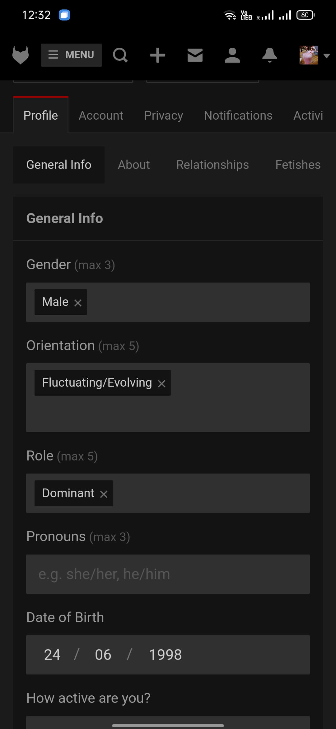 FetLife screenshot