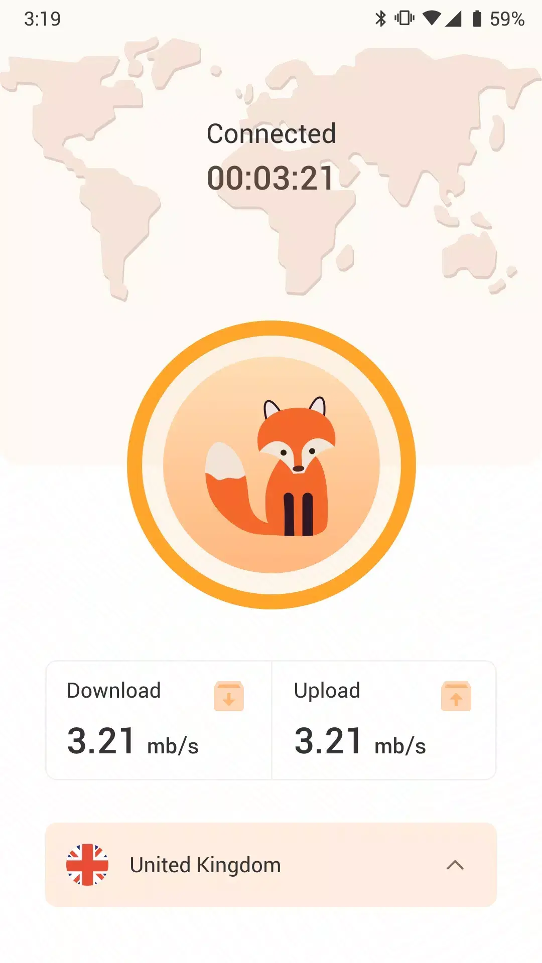 Fox VPN screenshot