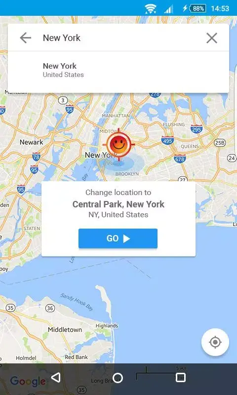 Hola Fake GPS screenshot
