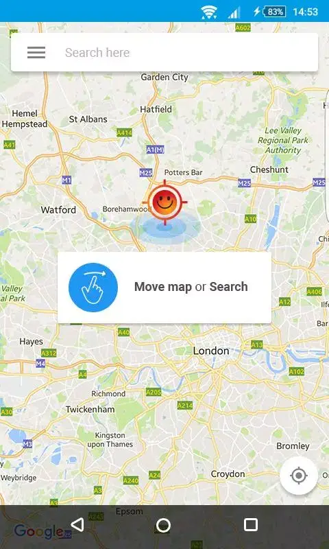 Hola Fake GPS screenshot