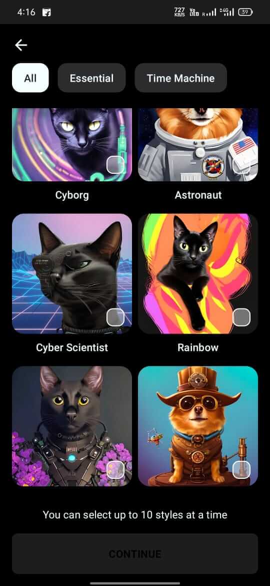 Lensa screenshot