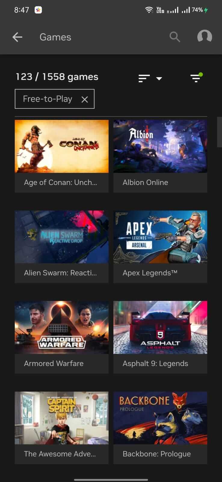 NVIDIA GeForce NOW screenshot