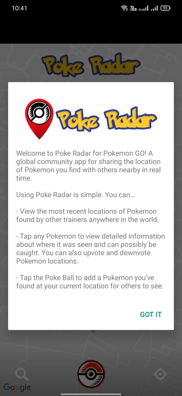 Poke Radar screenshot