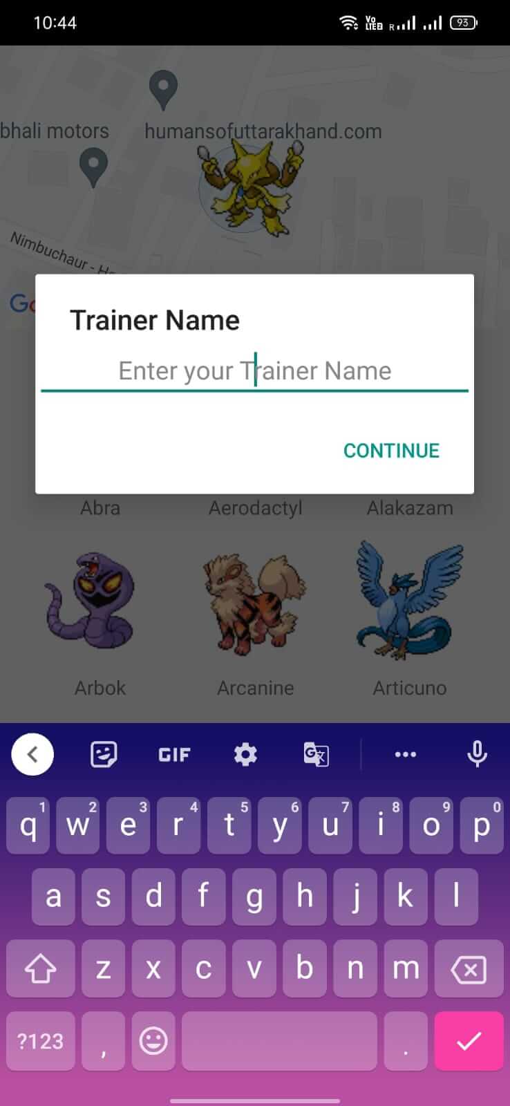 Poke Radar screenshot