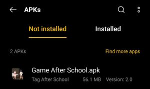 locate Tag After School in File manager