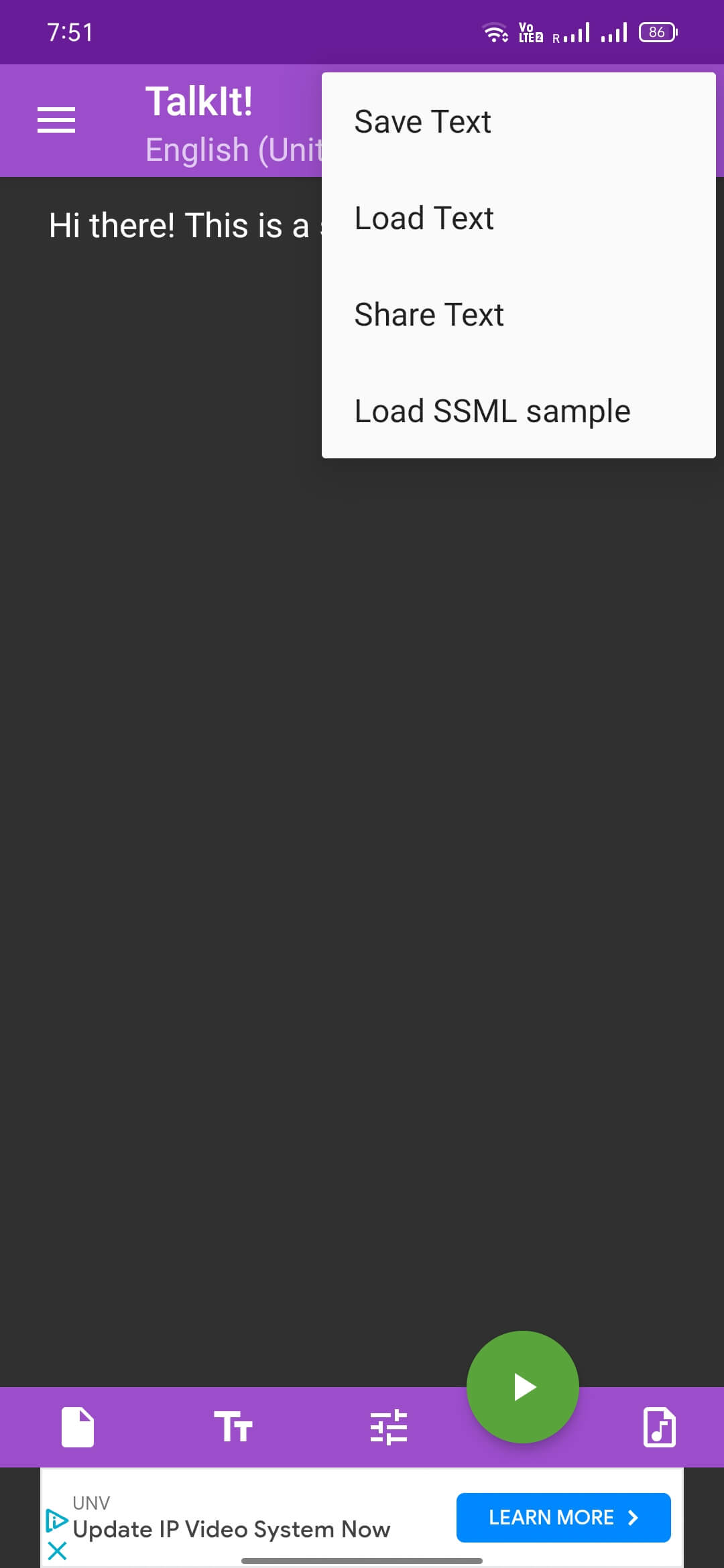 Talk It! screenshot