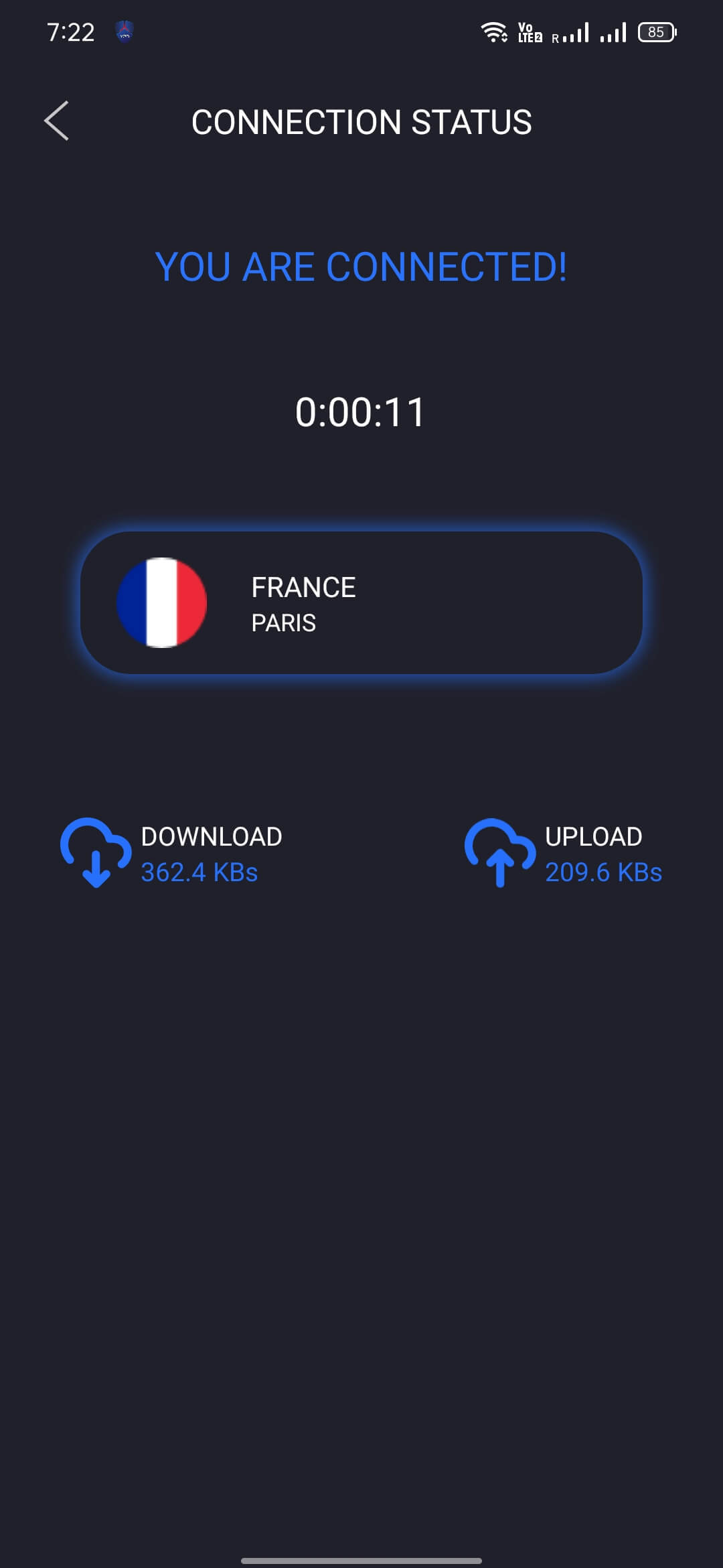 Unique VPN screenshot