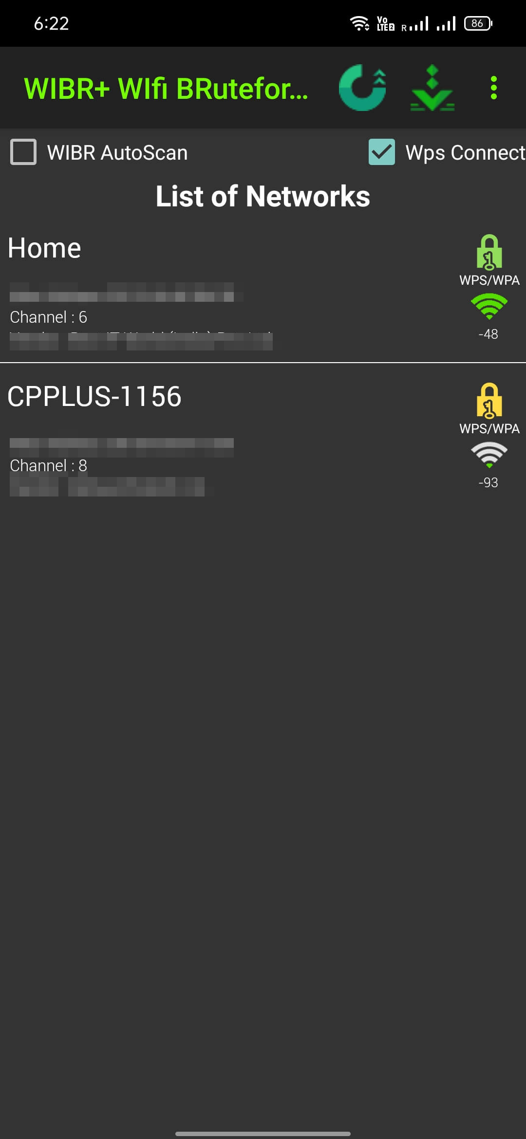 WIBR+ screenshot