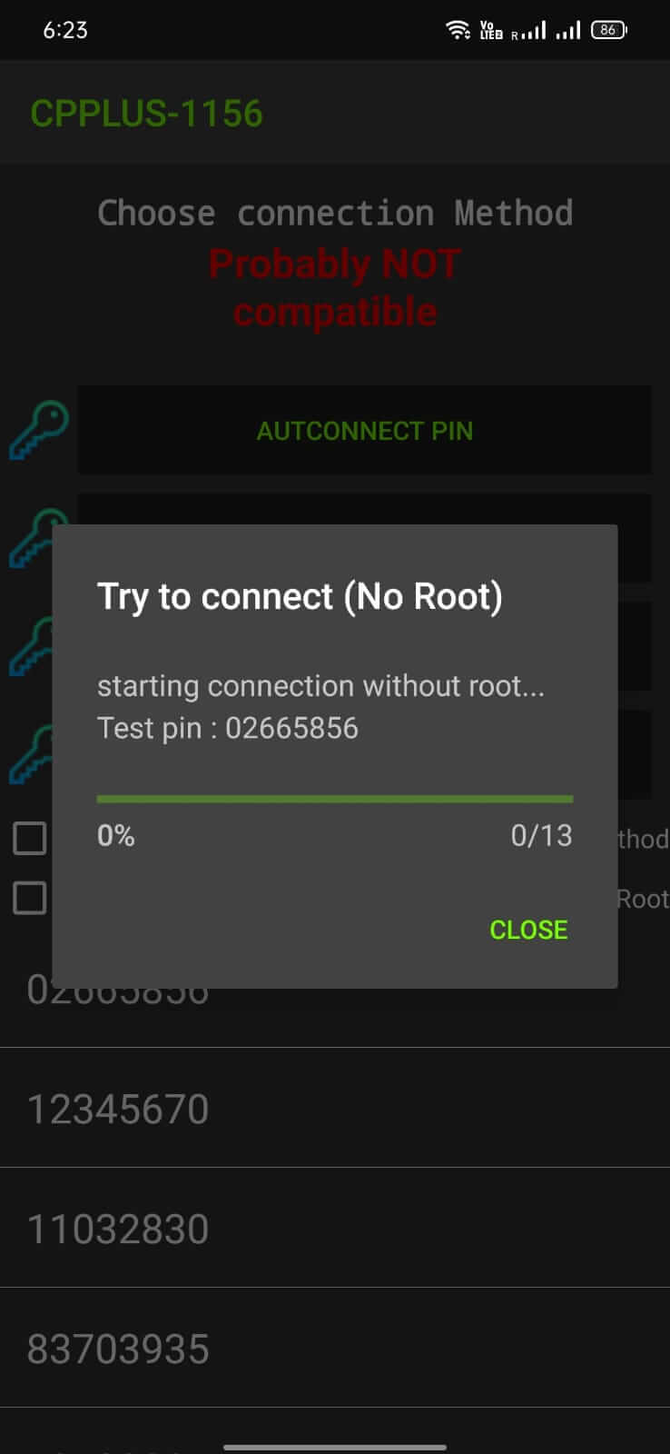 WIBR+ screenshot