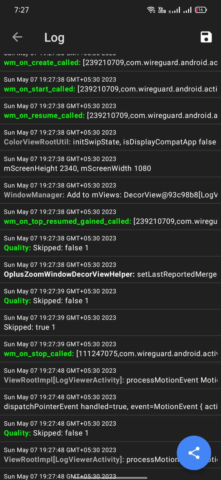 WireGuard screenshot