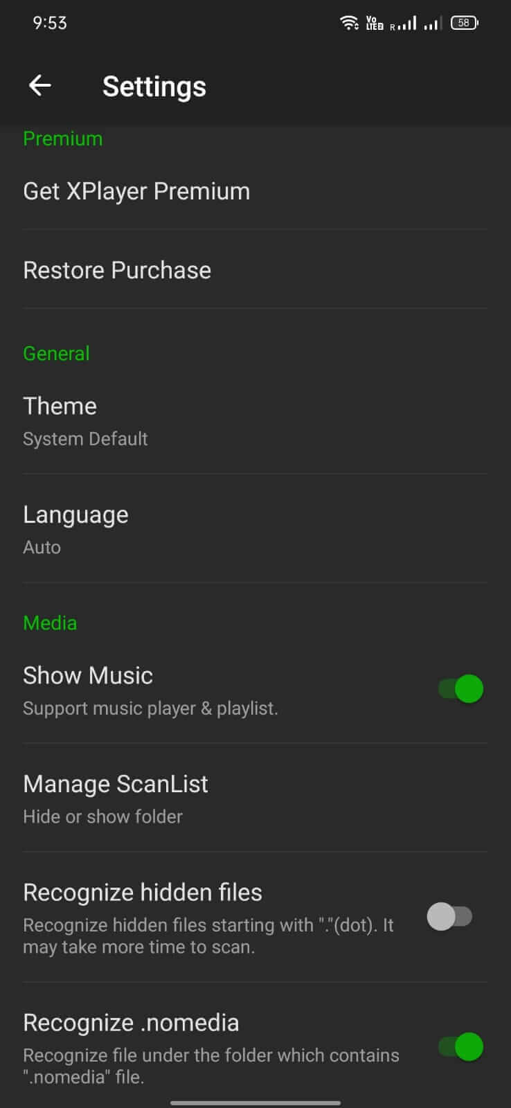 XPlayer screenshot