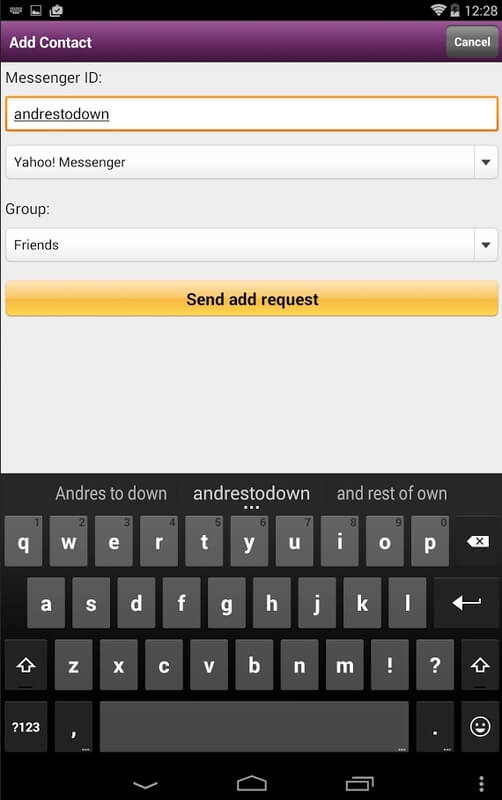 Yahoo Messenger screenshot