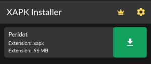 xapk installer found the Peridot xapk