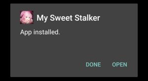 My Sweet Stalker MOD successfully installed