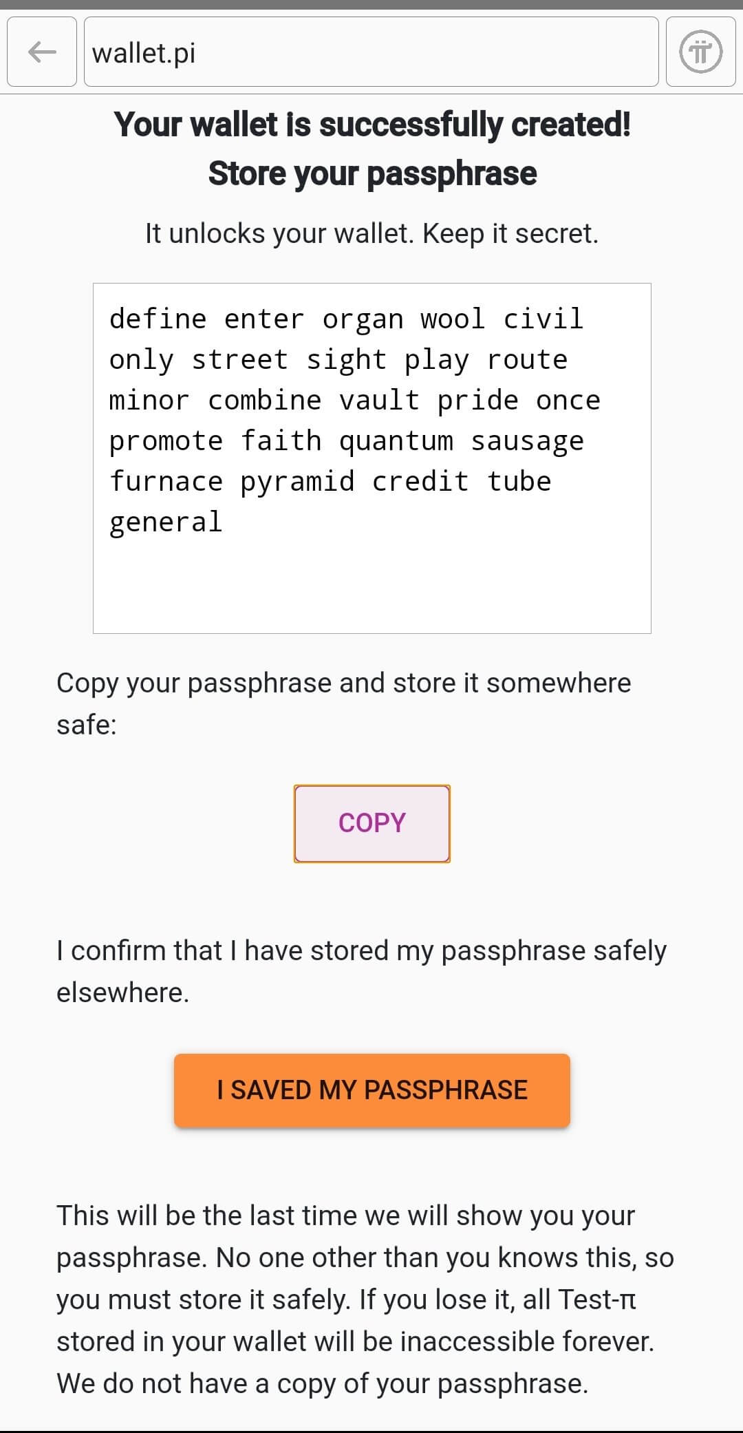 Pi Browser screenshot