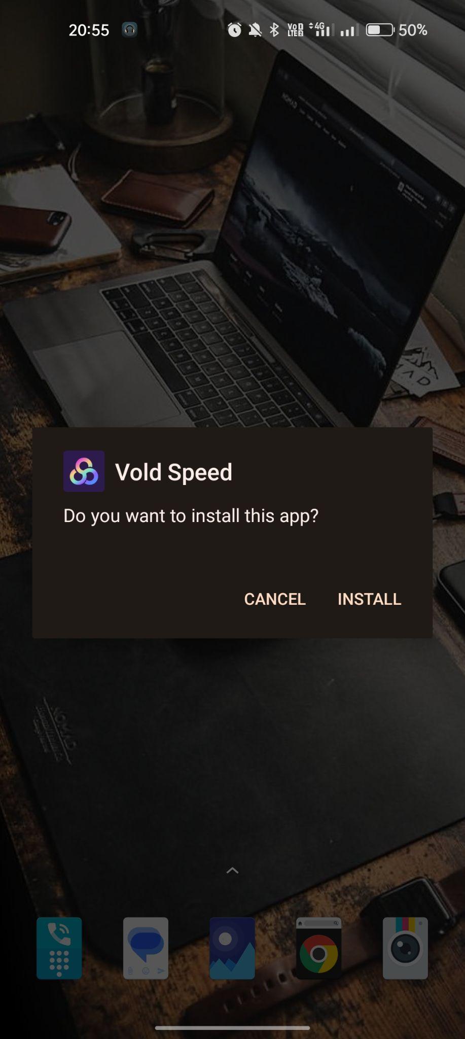 click on install