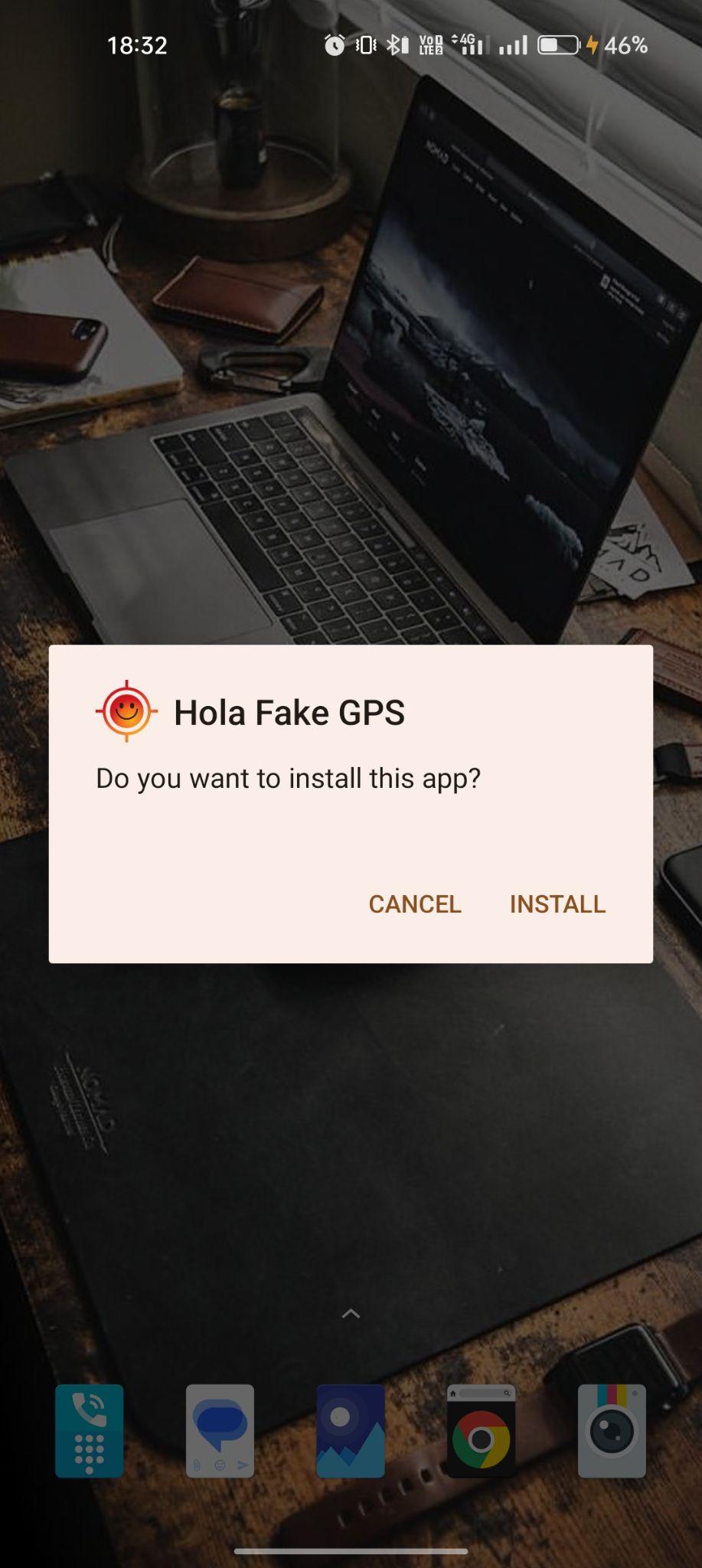 click on install