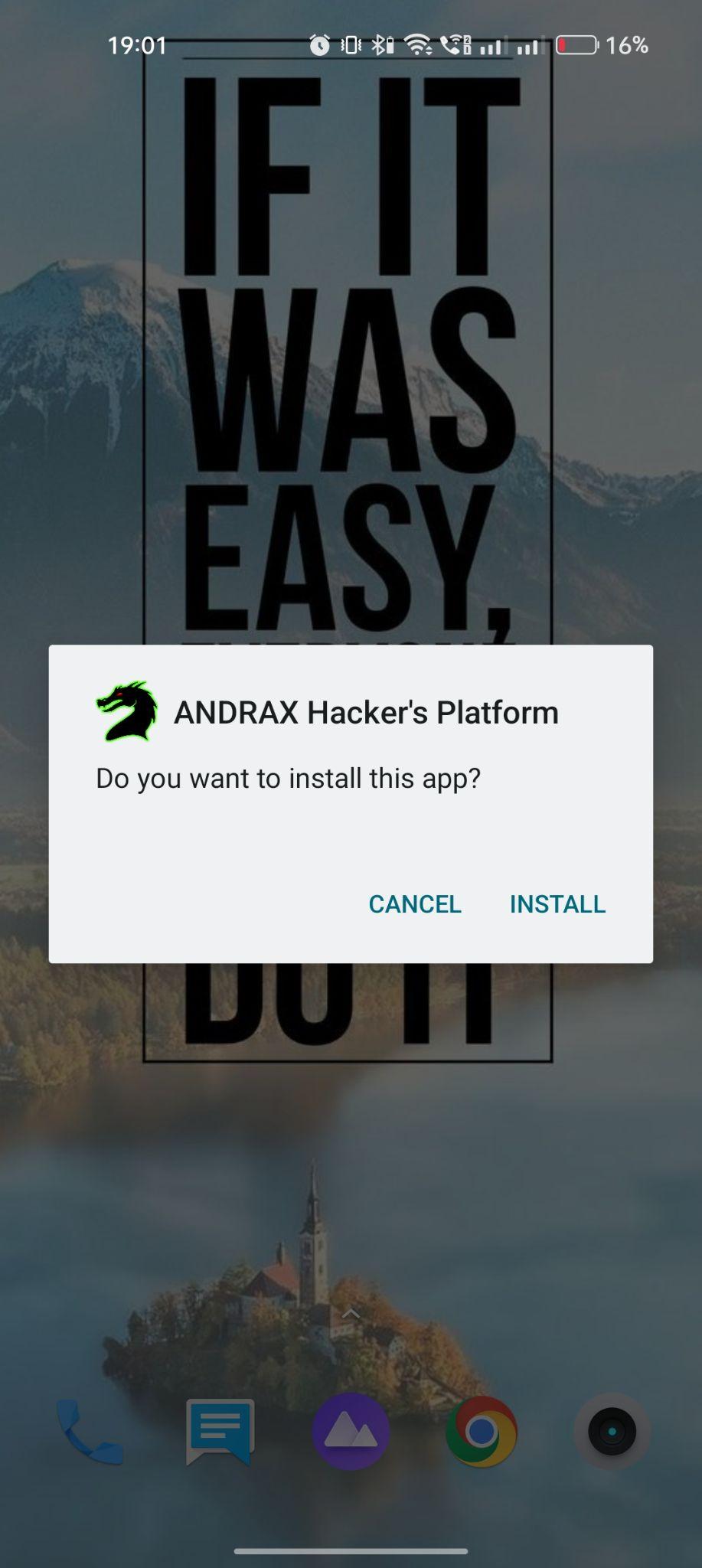 click on install