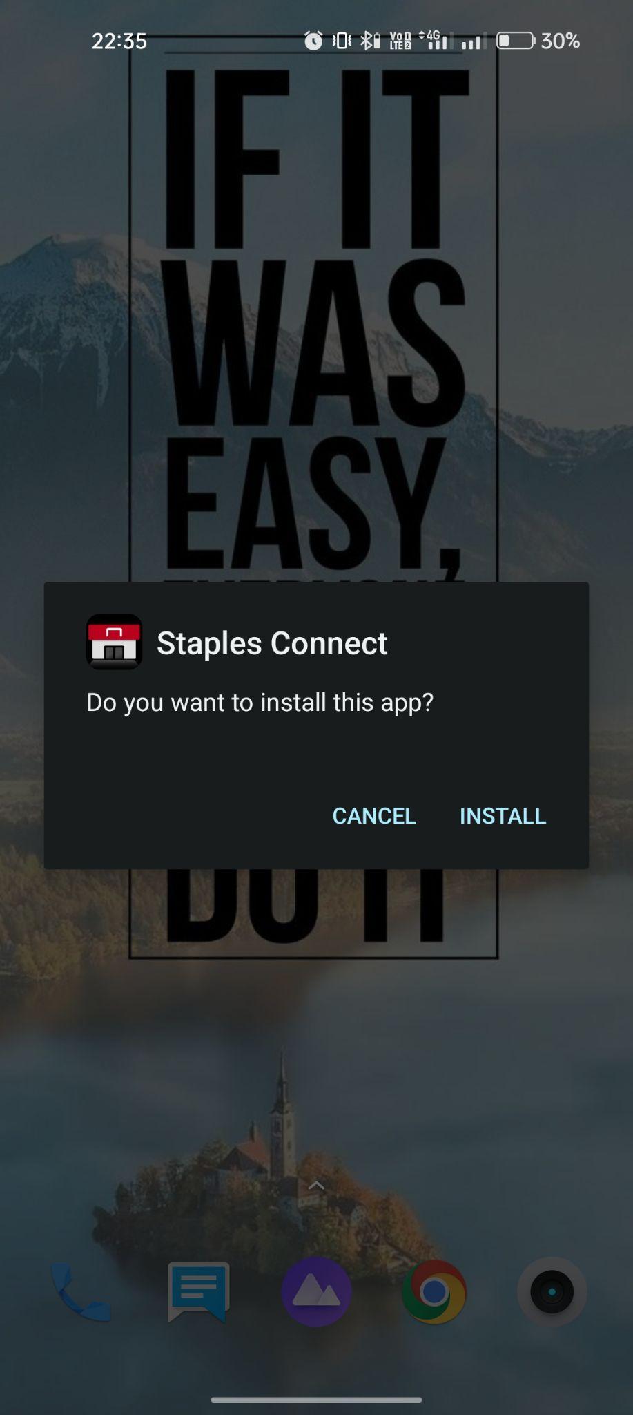 click on install