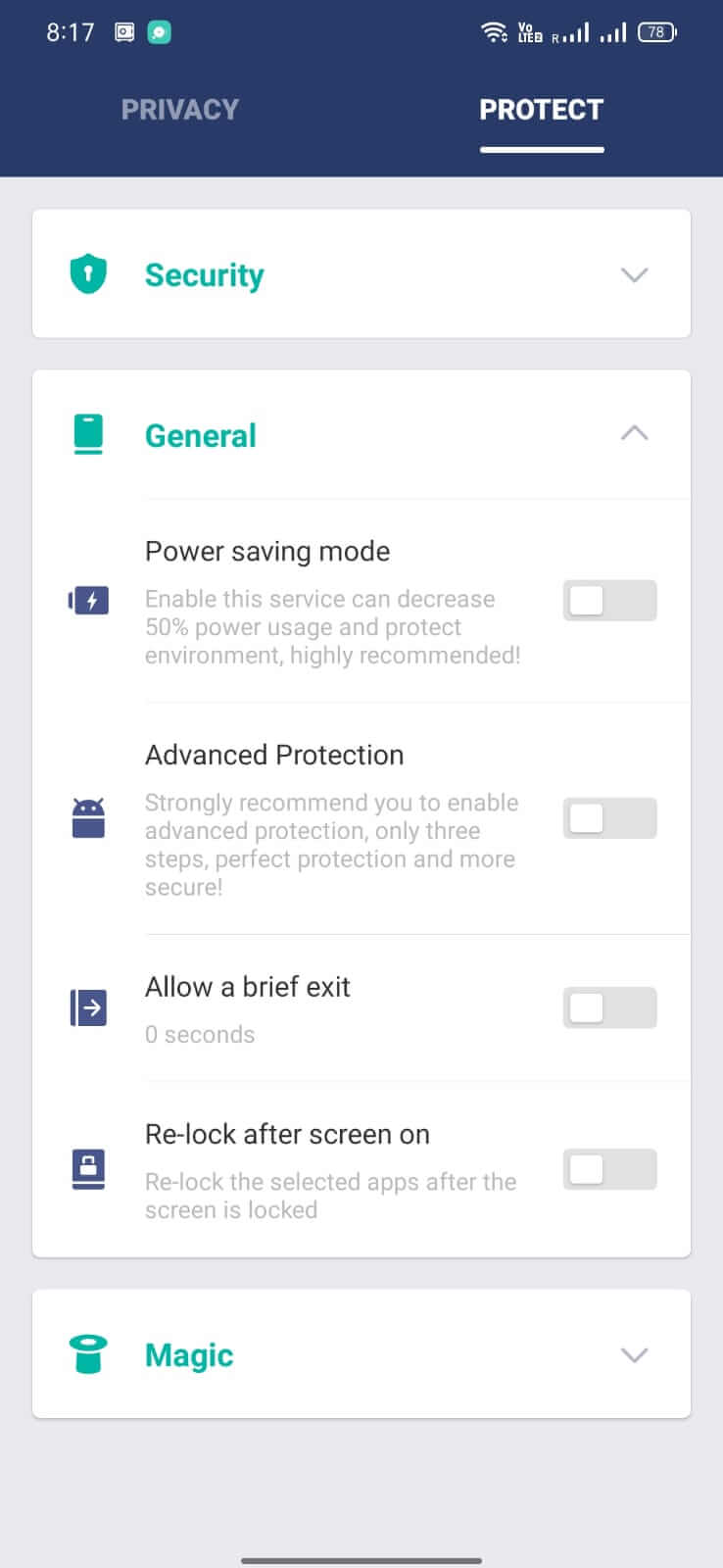 AppLock screenshot