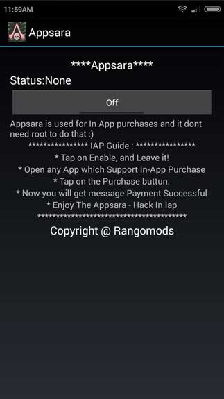 AppSara screenshot