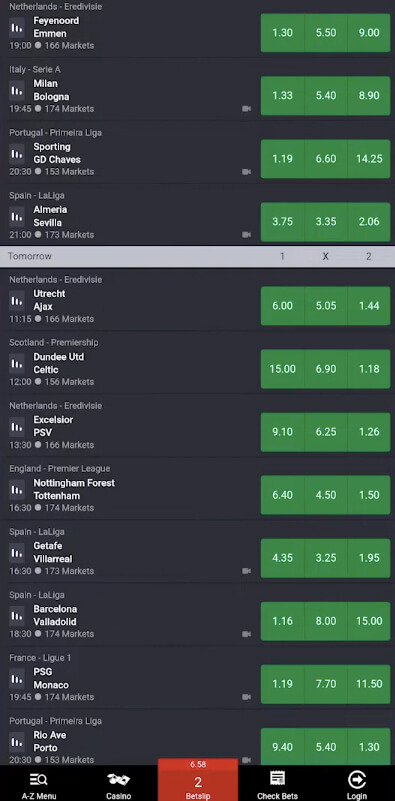 Bet9ja screenshot