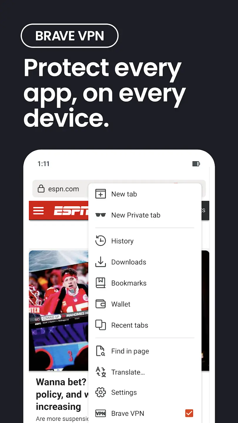Brave Browser screenshot