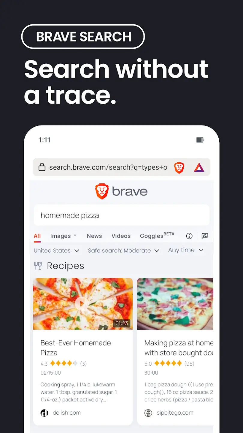Brave Browser screenshot