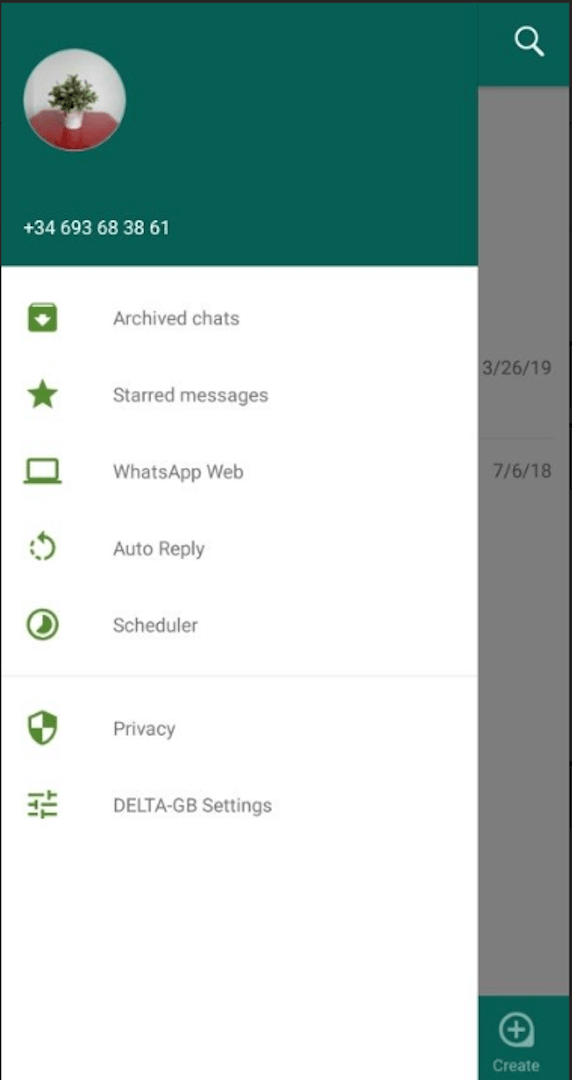 GBWhatsApp Delta screenshot