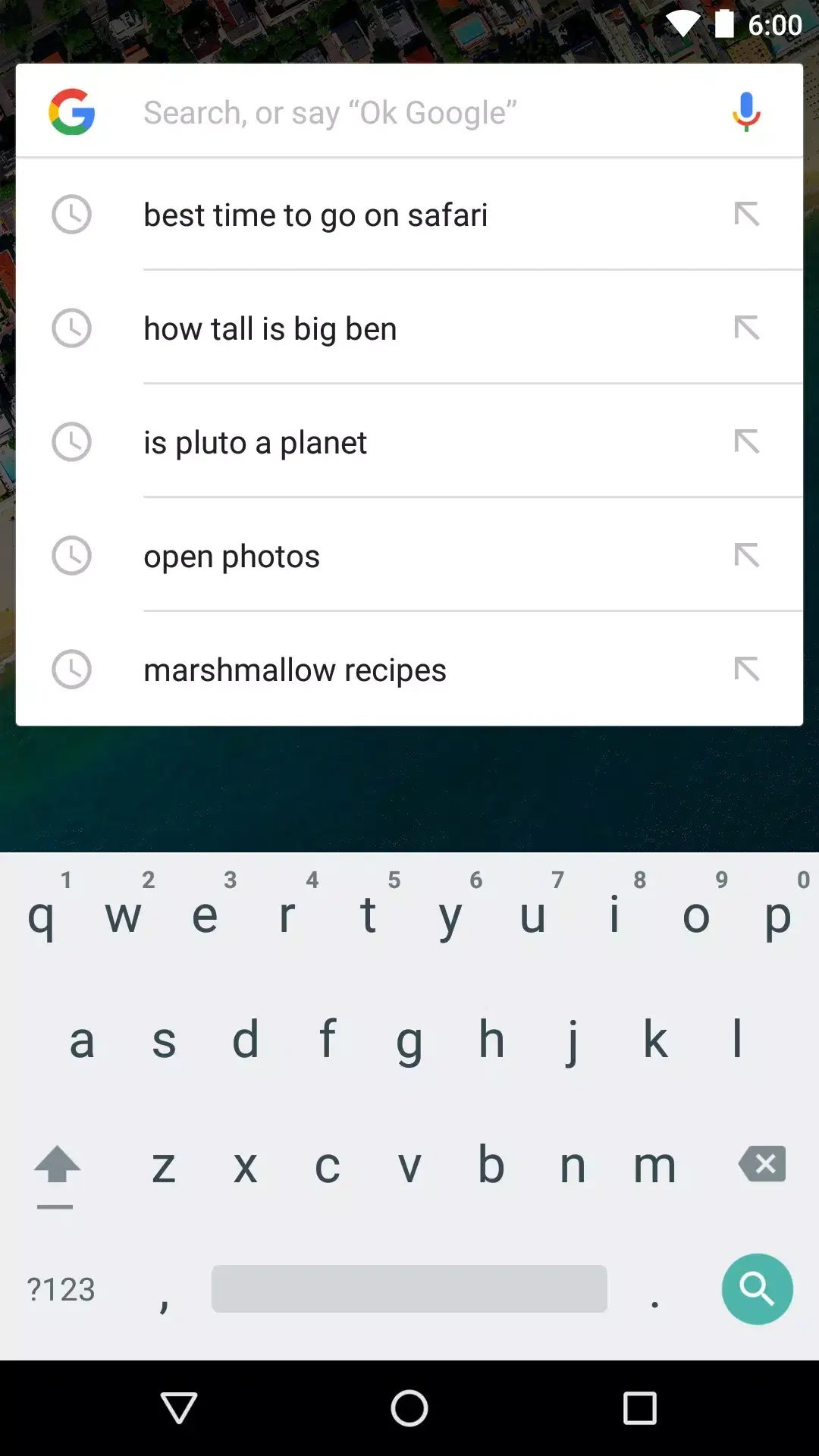 Google Now Launcher screenshot