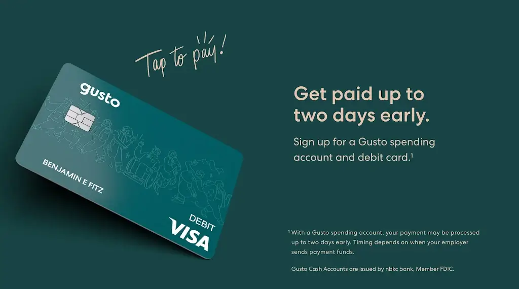 Gusto Wallet screenshot