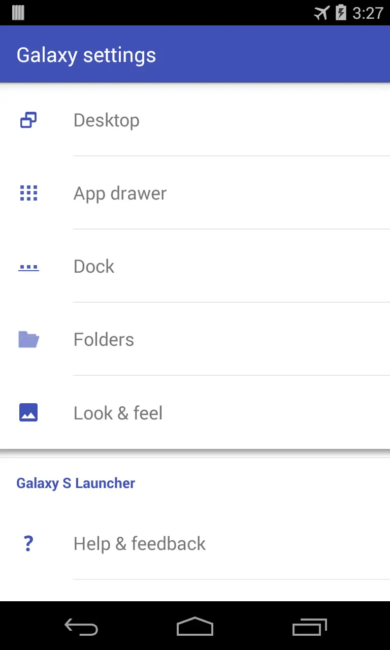 Samsung TouchWiz Home screenshot