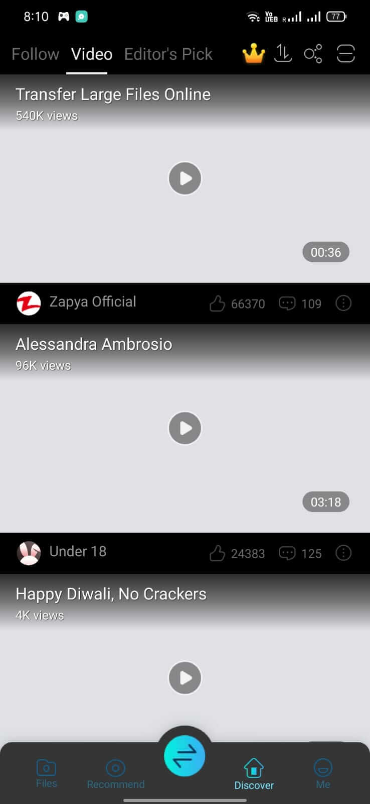 Zapya screenshot