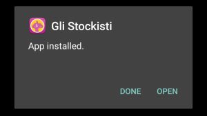 Gli Stockisti successfully installed