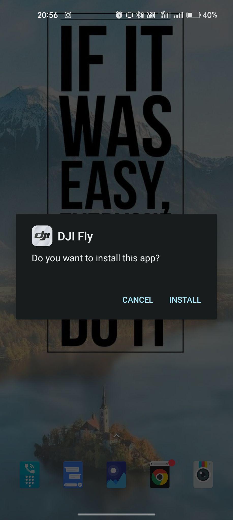click on install