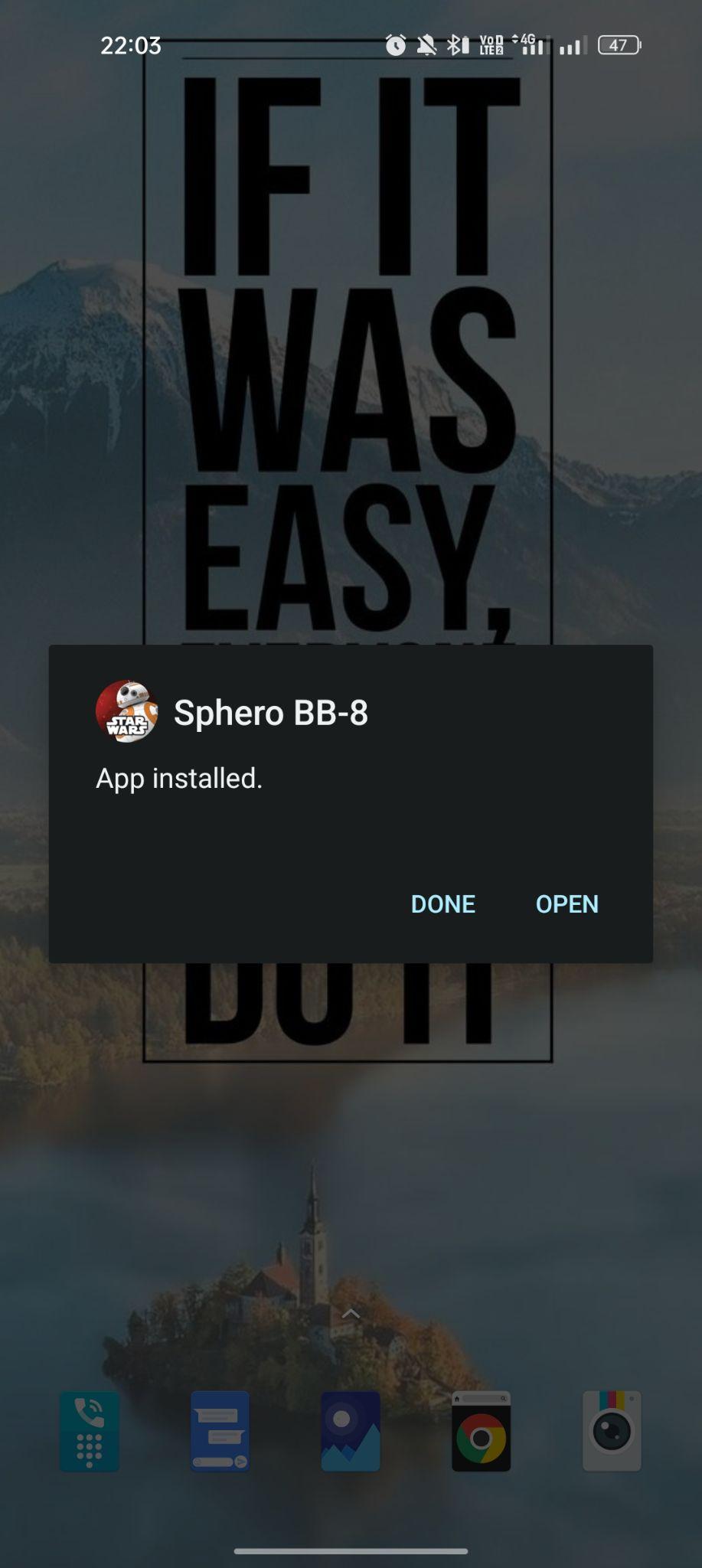 Sphero BB-8 apk installed