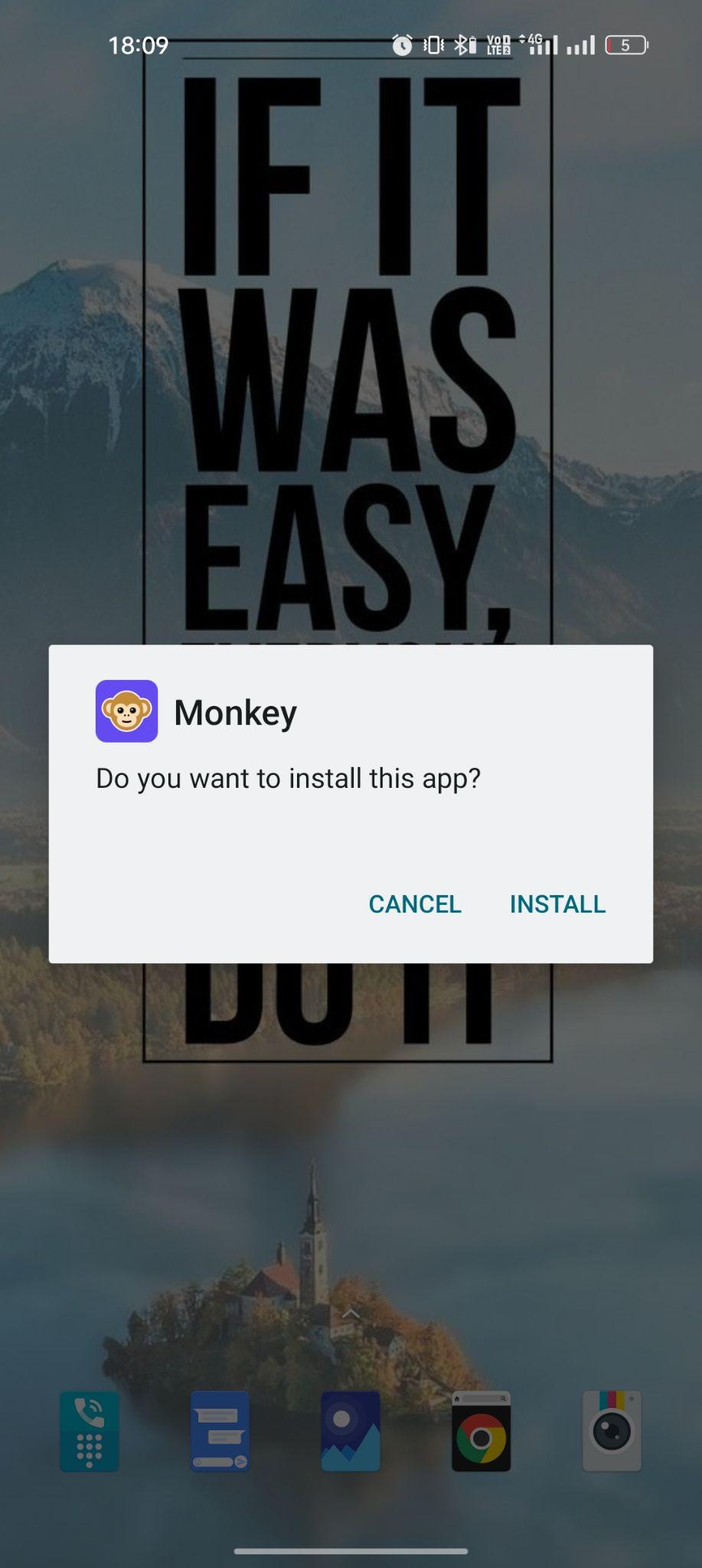 click on install