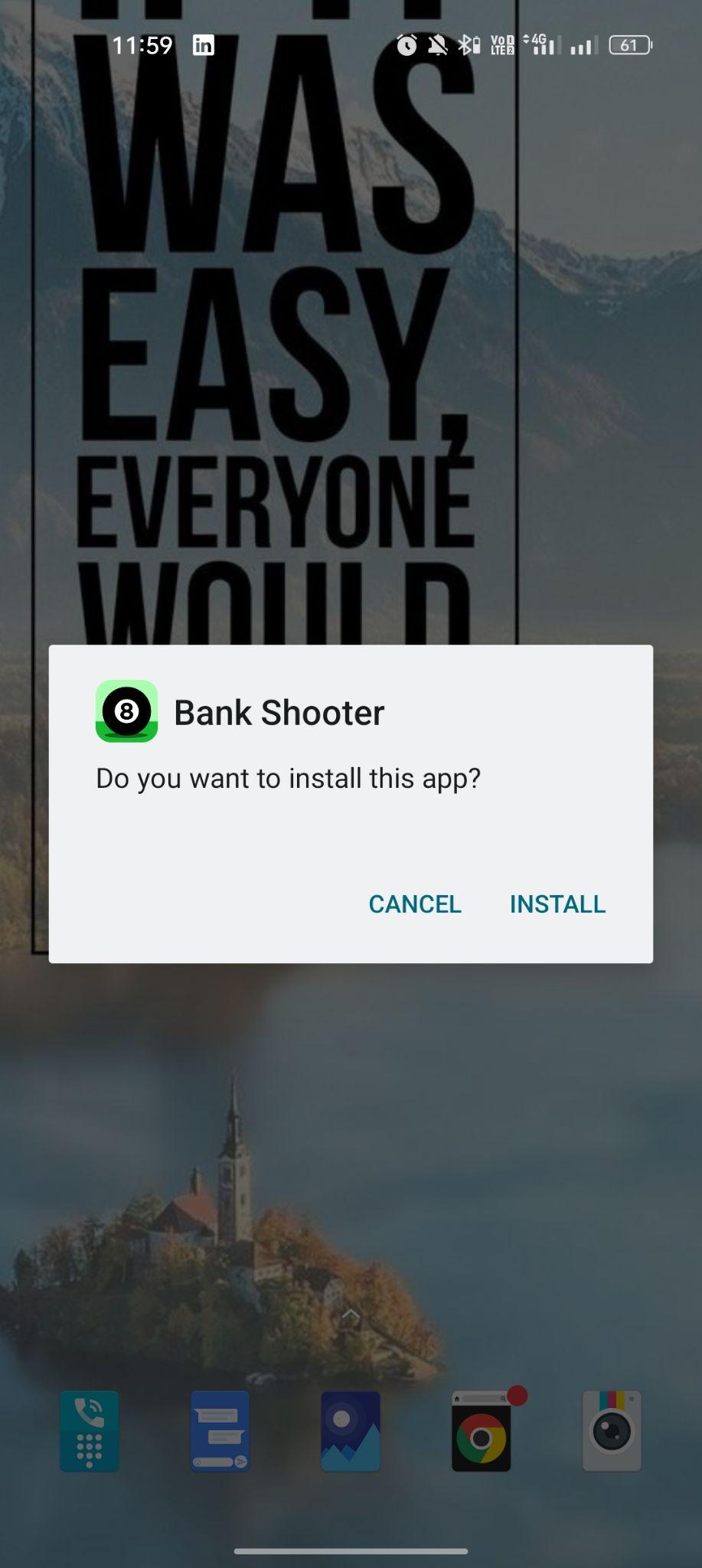 click on install