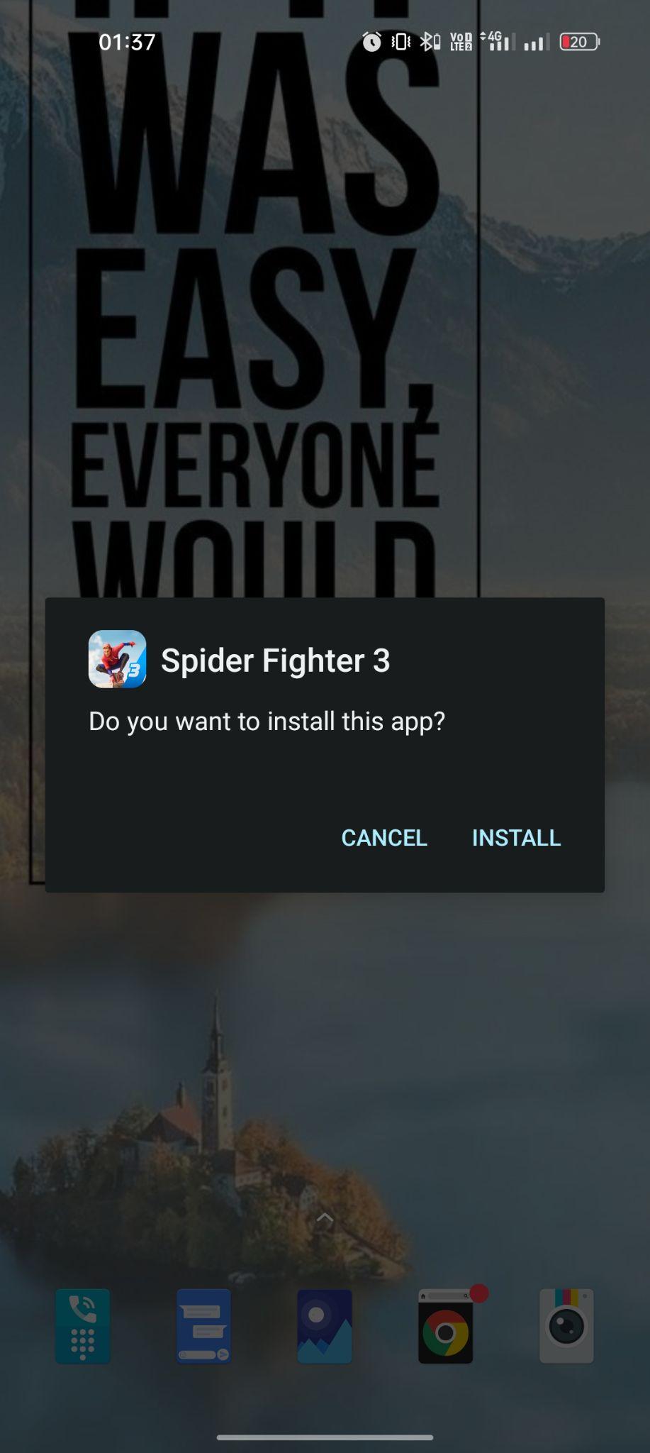 click on install