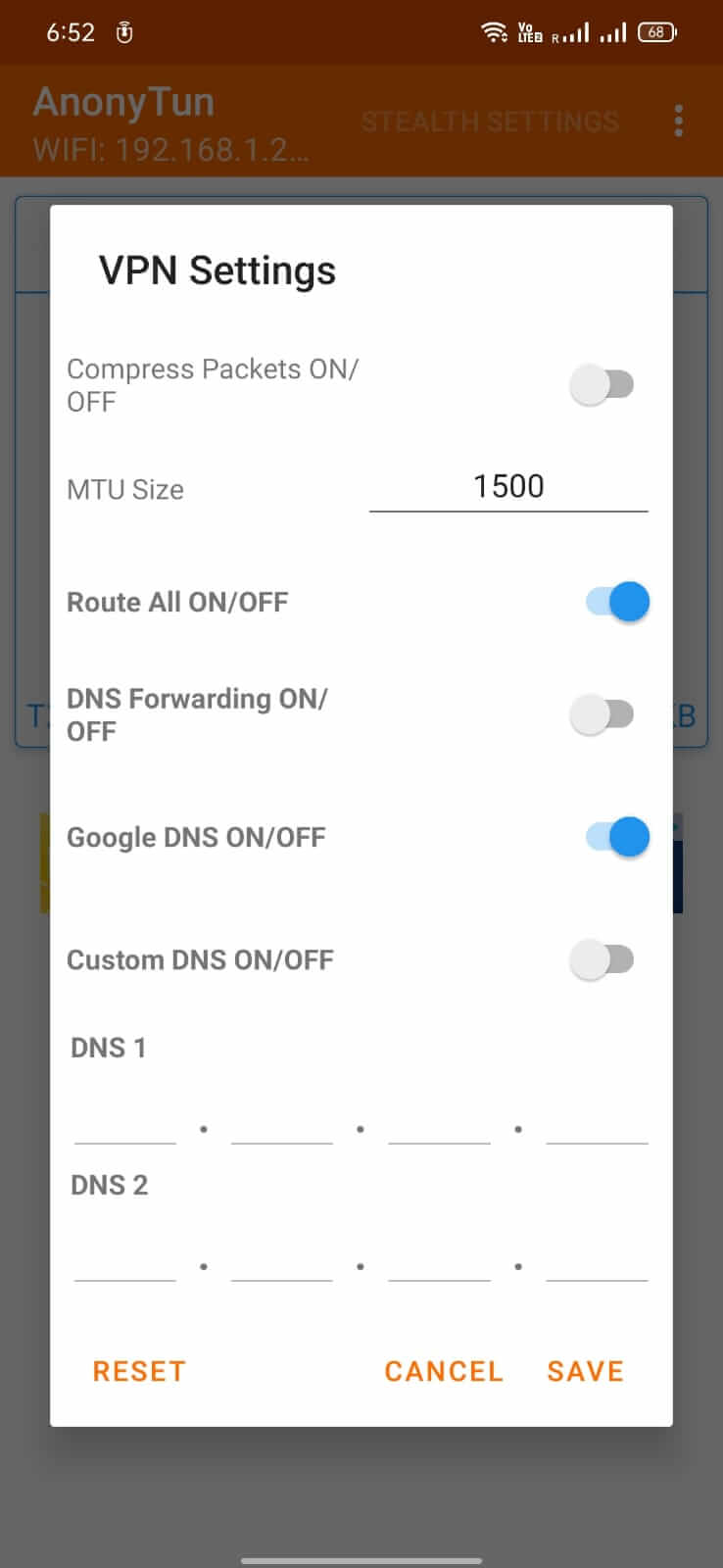 AnonyTun screenshot