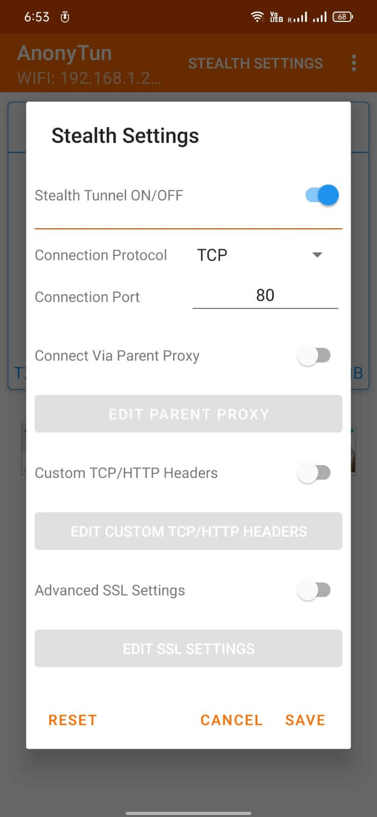 AnonyTun screenshot