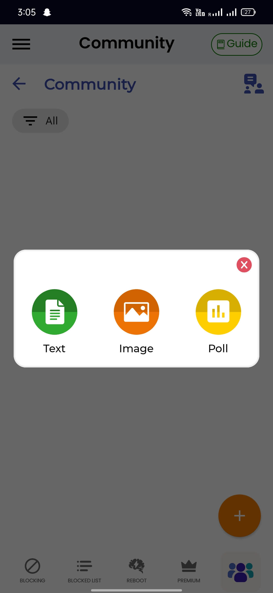 BlockerX screenshot