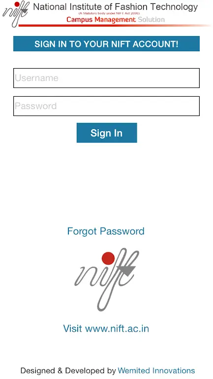 CMS NIFT screenshot