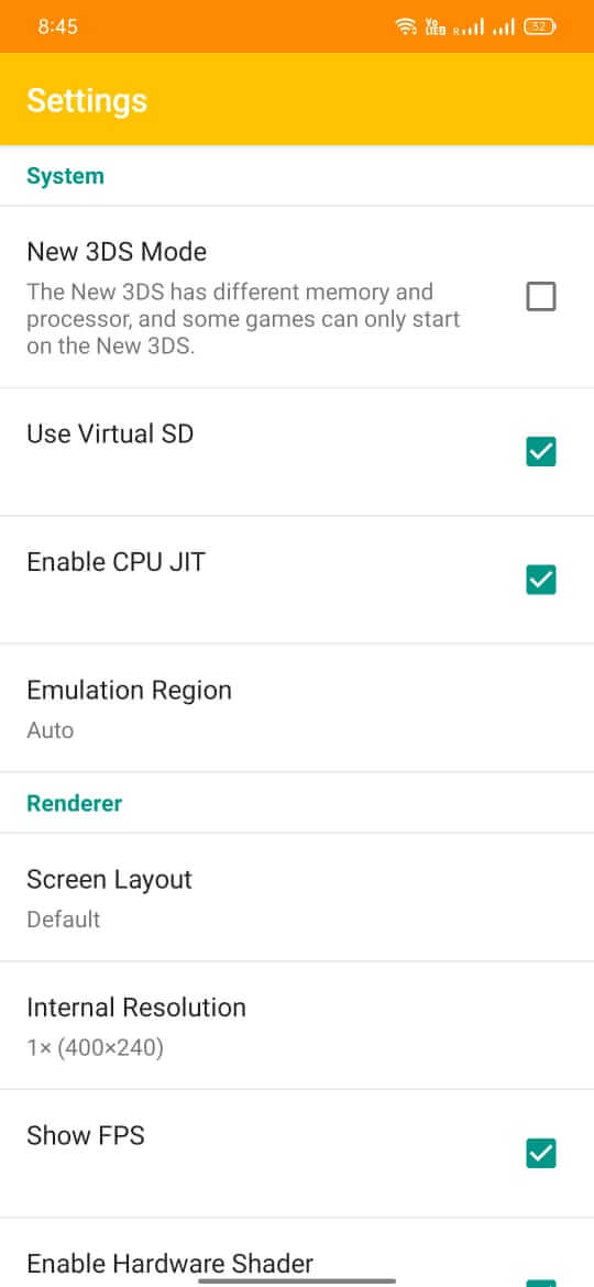 Citra MMJ screenshot