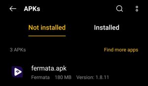 locate Fermata Auto for installation