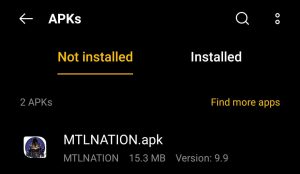 locate MTLNATION for installation