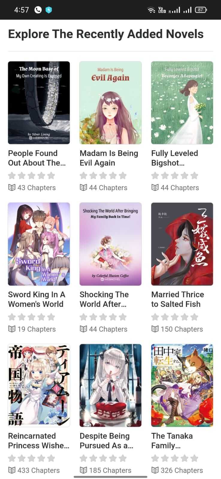 Panda Novel screenshot