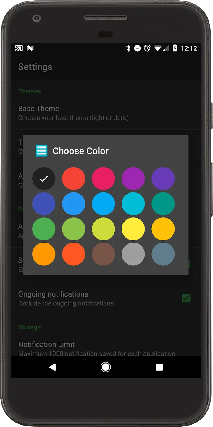 Recent Notifications screenshot