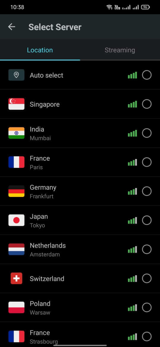 Secure VPN screenshot
