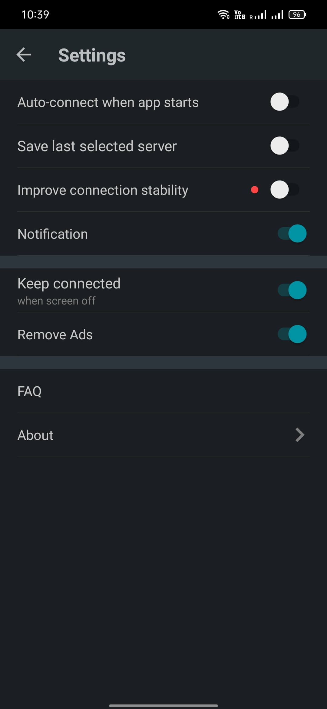 Secure VPN screenshot